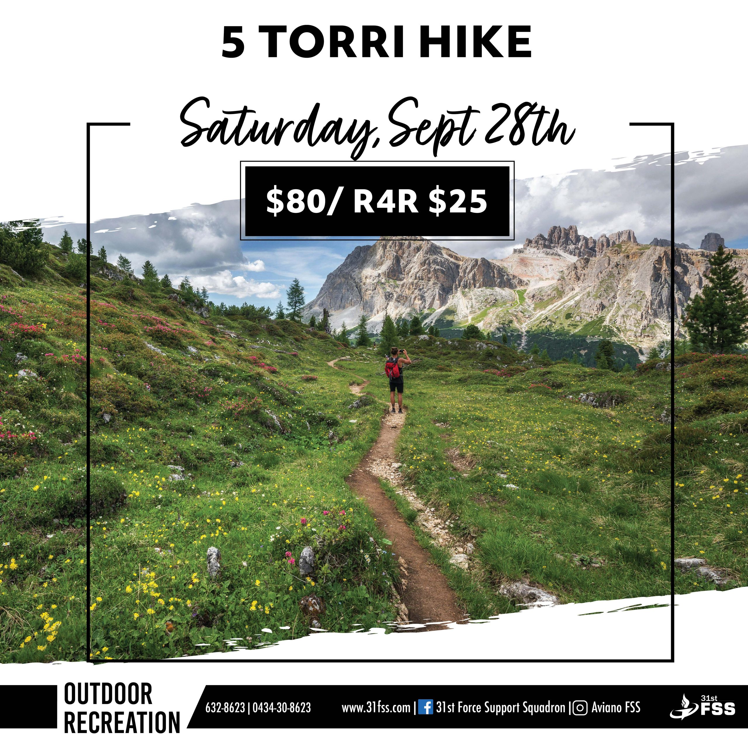 5 Torri hike