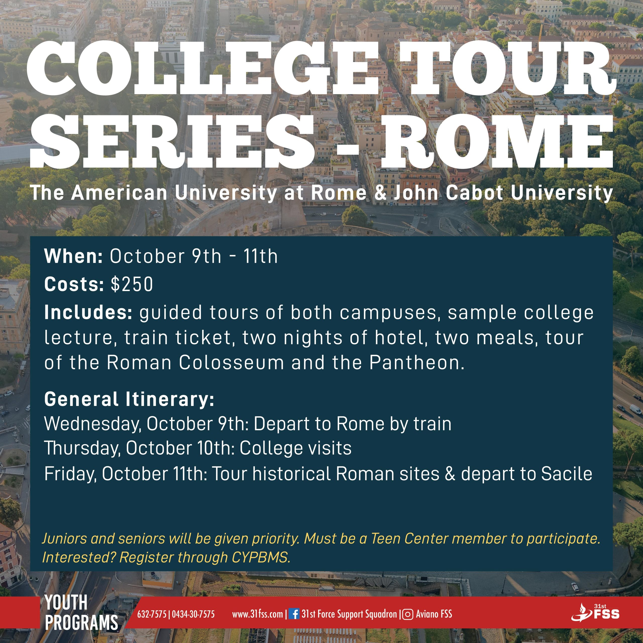 College Series Tour – Rome